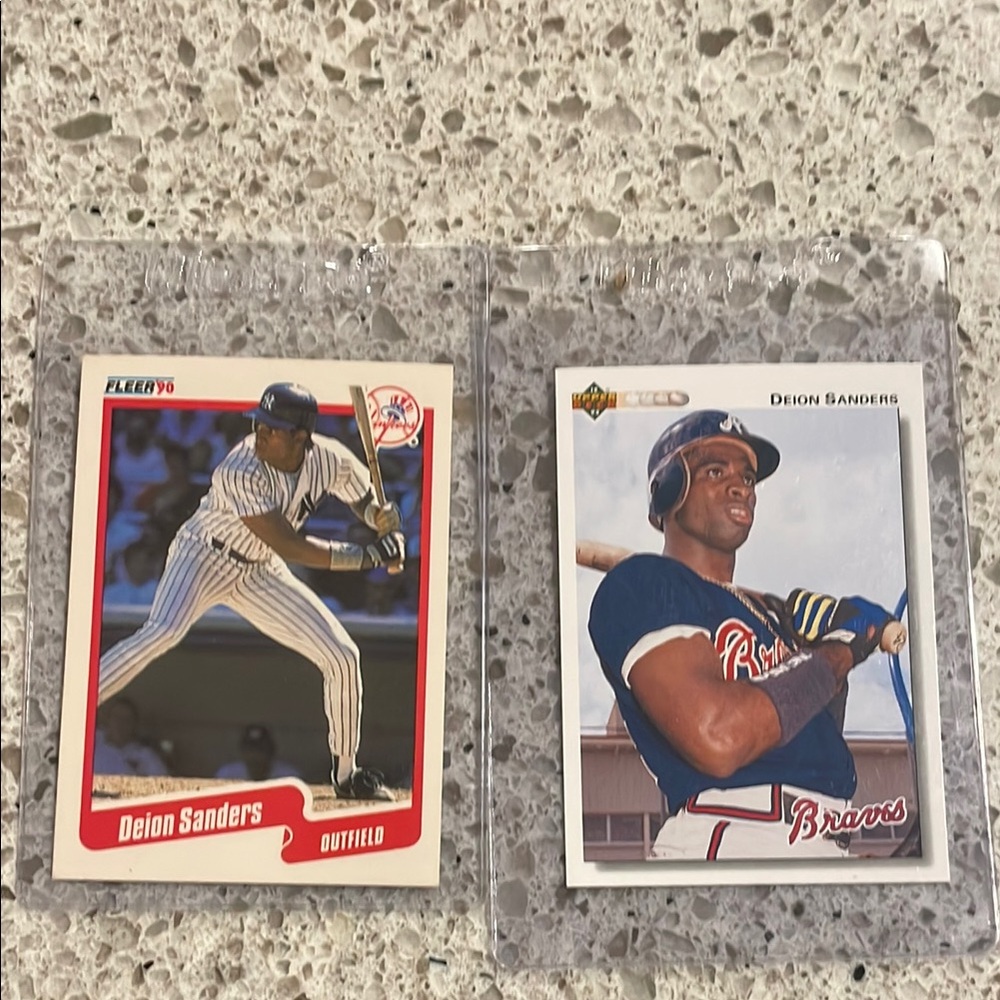 Deion Sanders Baseball Cards Set